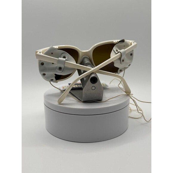 Vintage Cebe Sport Sunglasses | White with Leather Sideshields and Leash France - Picture 7 of 10